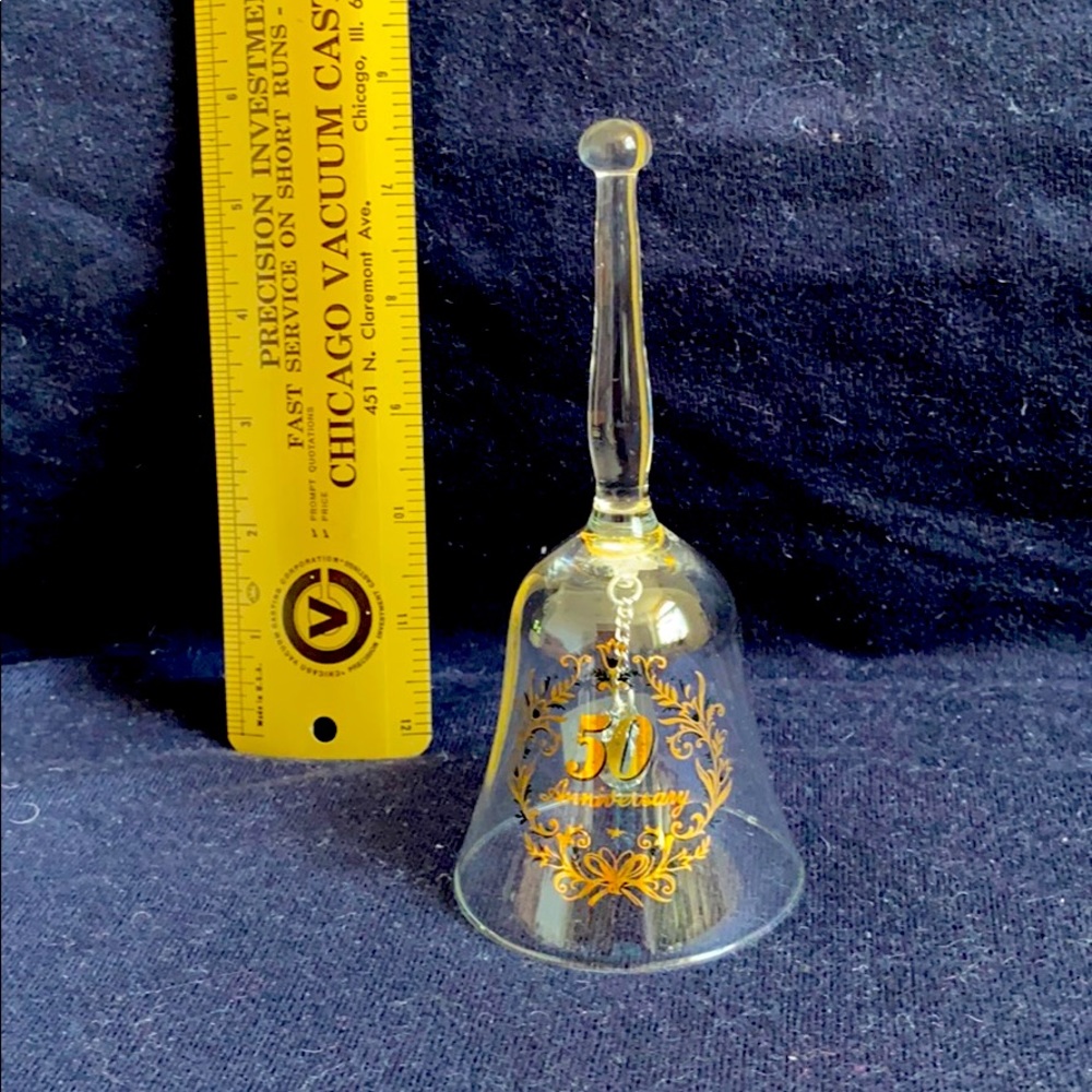 50th Anniversary glass bell by Viking